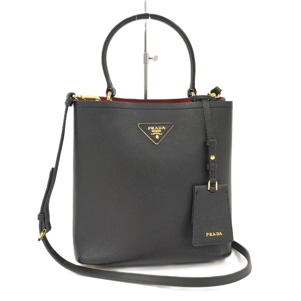 PRADA Panier Bag Saffiano Leather Black